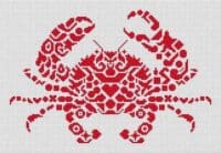 White Williow Stitching Jamie Larson - Tribal Crab