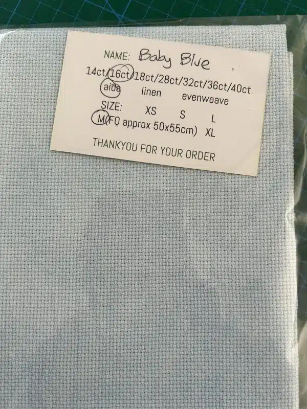 Paddock Lane 16 Count Aida FQ Baby Blue