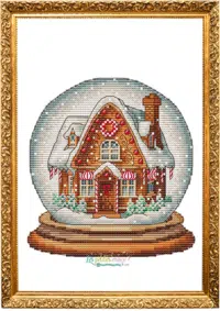 Les Petites Croix De Lucie - Snow Ball Gingerbread House