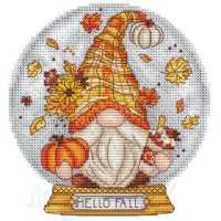 Les Petites Croix De Lucie - Snow Globe Fall Gnome