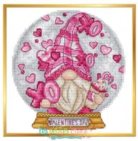 Les Petites Croix De Lucie - Snow Globe Valentine Gnome