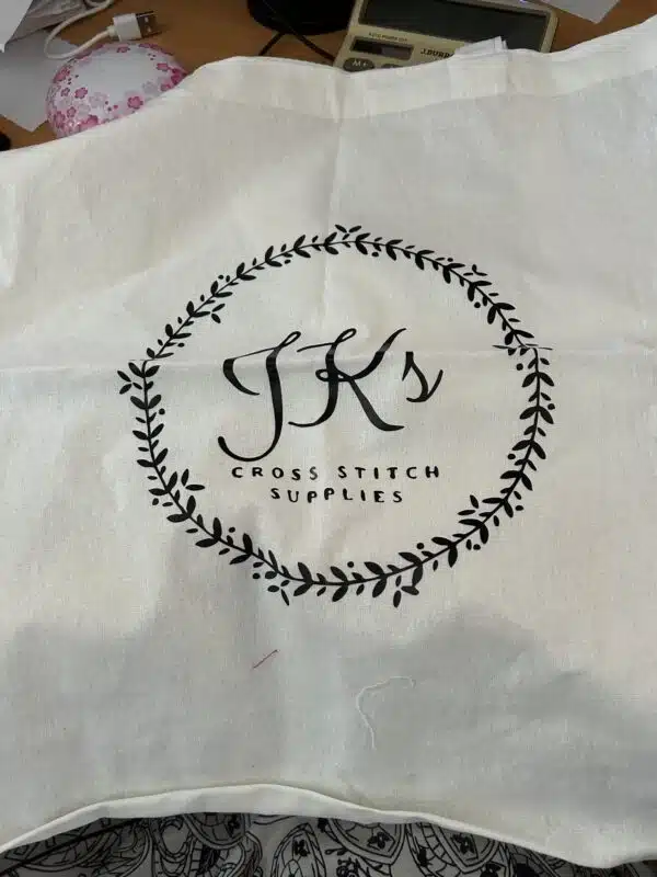 JKS Fabric Tote Bag White