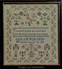 Needle WorkPress - Sarah Burgess 1828
