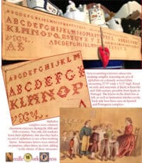 Needle WorkPress - Six Red Alphabets