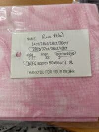 Paddock Lane Designs 28 Count Evenweave FQ Rose Petal