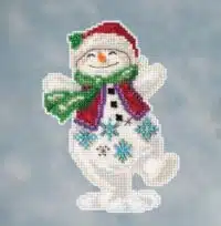 Mill Hill Kit Snowman Dancing Jim Shore Beaded Cross Stitch Kit  JS20-1613