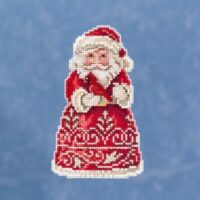 Santa with Cardinal Jim Shore Beaded Cross Stitch Kit JS20-1913