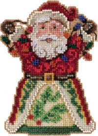 Santa with Lights Jim Shore Beaded Cross Stitch Kit JS20-2111