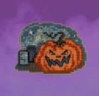 Mill Hill Kit Graveyard Pumpkin Beaded Cross Stitch Kit MH18-2326