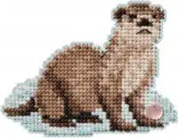 Mill Hill Kit Otter Beaded Cross Stitch Kit MH18-2521