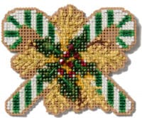 Mill Hill Kit Green Candy Canes 2025 Beaded Cross Stitch Kit MH18-2532