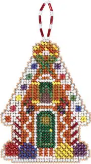 Gingerbread Chalet Beaded Cross Stitch Kit MH21-2116