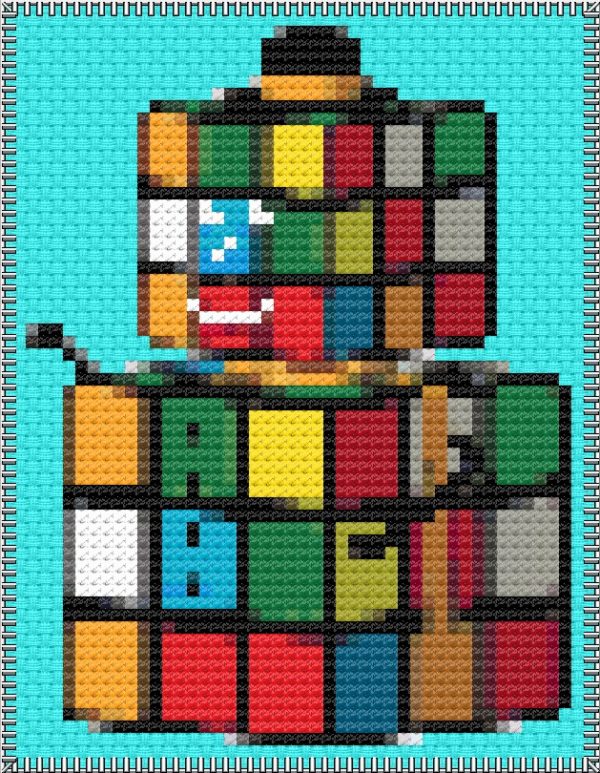 Pendant Double Sided - 2 Cross Stitch Chart Hard Copy