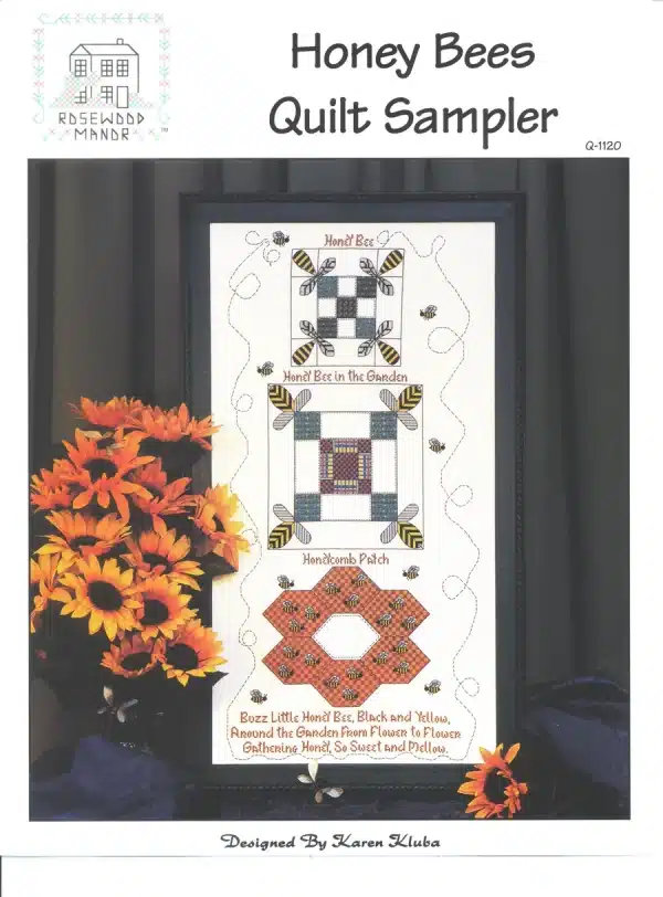 Rosewood Manor Designs, HONEY BEE QUILT SAMPLER