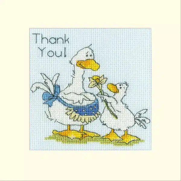 Bothy Threads XGC45 Thank You! Card Cross Stitch Kit