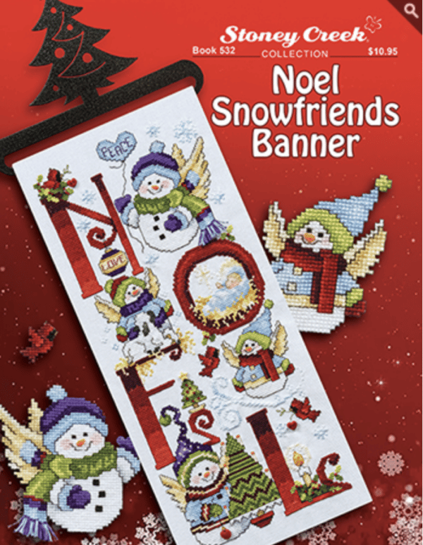 Stoney Creek Book 532 Noel Snowfriends Banner Cross Stitch Chart Hard Copy