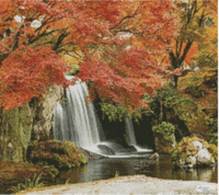 Autumn Waterfall Crop  #15137 (Artecy)