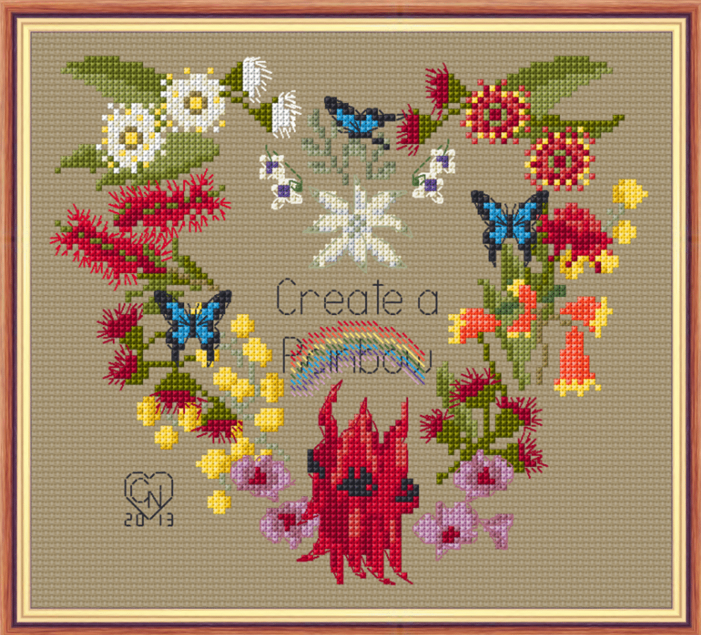 Native Floral Heart JK