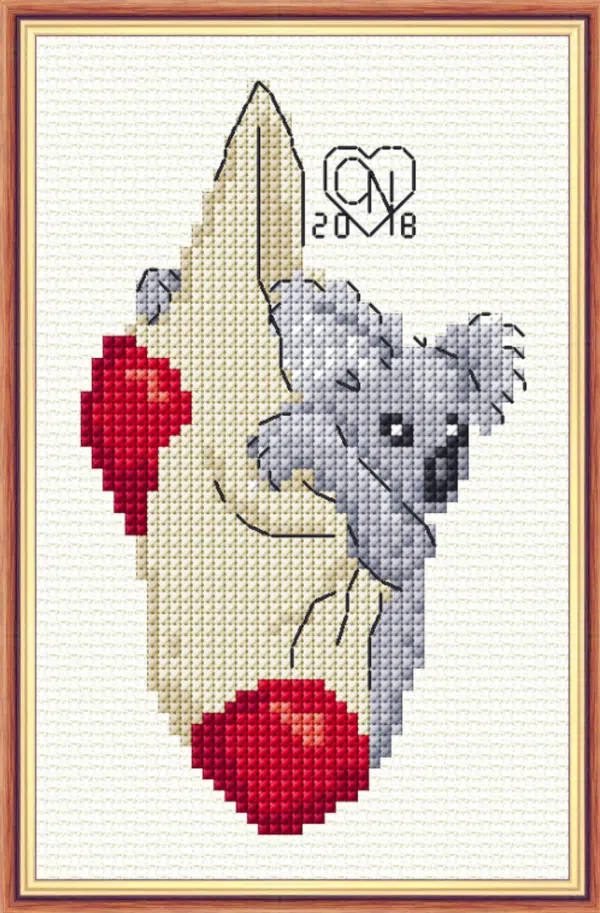 Peeking Koala Stocking