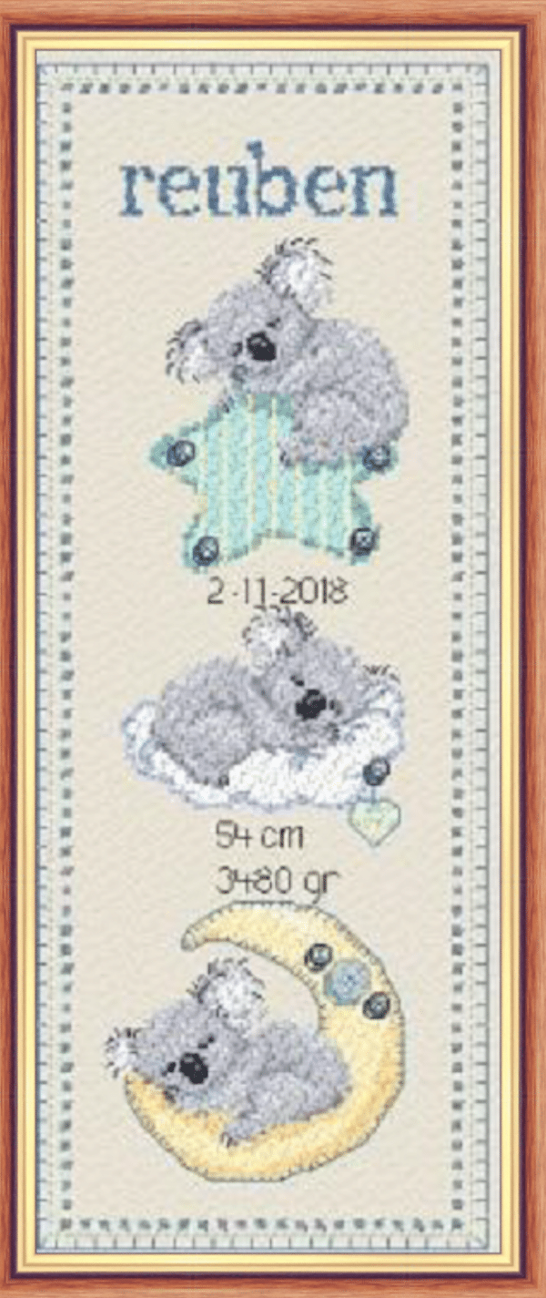 Sleepy Time Birth Sampler