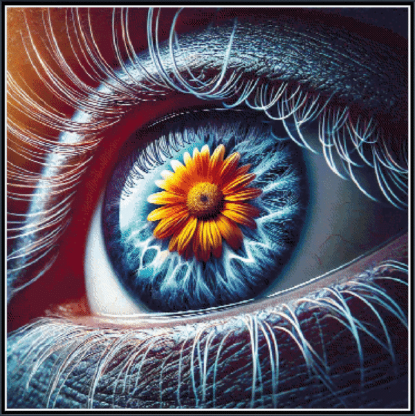 Human Eye Wattobiz Cross Stitch Chart PDF