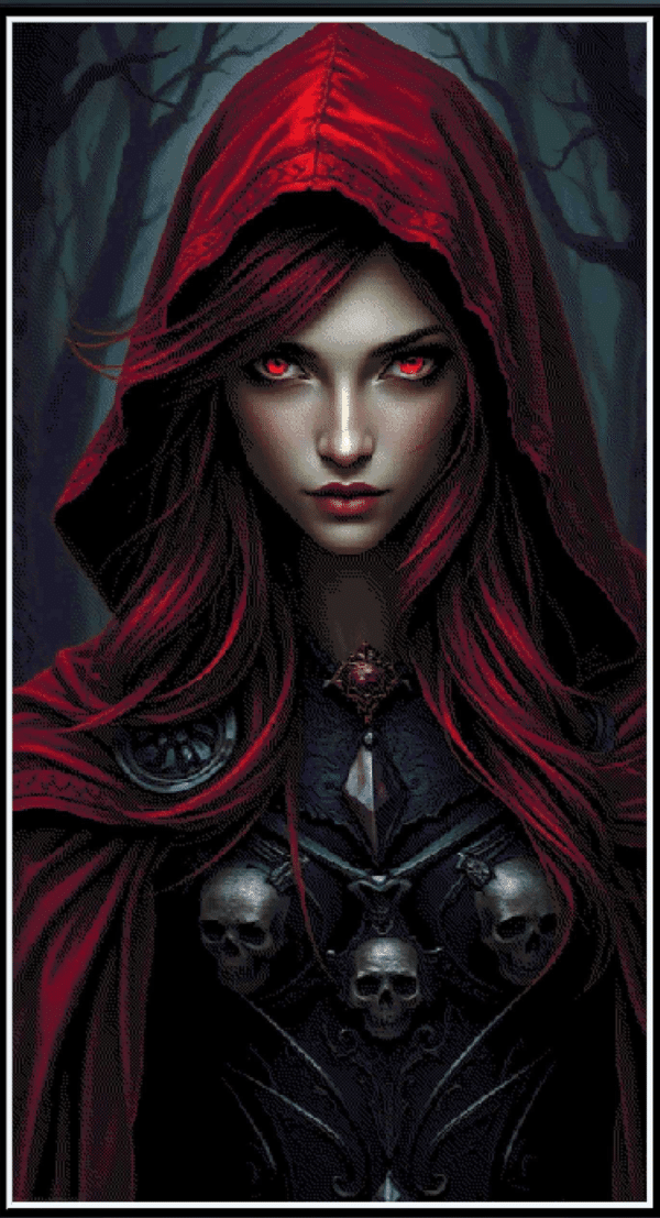 Red In The Woods Wattobiz Cross Stitch Chart PDF