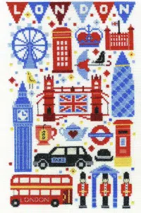 Cross Stitch Kit: London Attractions by DMC