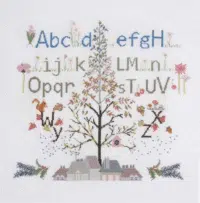 DMC Cross X Stitch Kit Four Seasons ABC Sampler 36x36cm