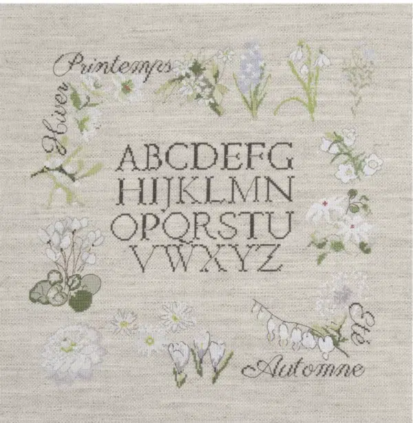 DMC - Cross Stitch Kit - Botanic ABC 38 x 38cm