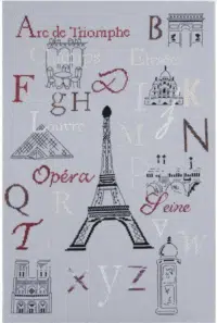DMC Cross Stitch Paris ABC 35cm x 48cm