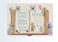 Open Book Birth Sampler