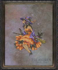Bella Filipina Designs Treasures TR008 Enchantress Laveannia Cross Stitch Chart Hard Copy