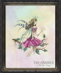 Bella Filipina Designs Treasures Cottage Garden Sprite TR003 Cross Stitch Chart Hard Copy