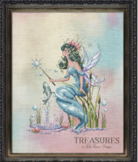 Bella Filipina Designs Treasures Pond Water Nymph TR005 Cross Stitch Chart Hard Copy