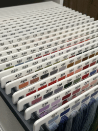 DMC Acrylic Floss Hangers Ikea Alex White