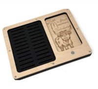 Highland Cow Working Tray Holds 24 Bobbins 3mm Acrylic holders