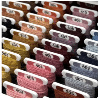 DMC Eco Vita | 3mm acrylic bobbins with printed number and swatch x60 bobbins Clear