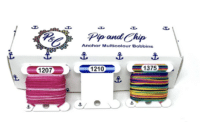 Anchor Multi-colour 3mm Acrylic Bobbins Clear x 40 bobbins