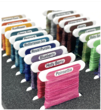 Gentle Art Sampler Threads 3mm Acrylic Bobbins Clear x247 bobbins Includes new 2026 colours