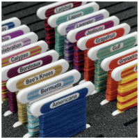 Weeks Dye Works 3mm Acrylic Bobbins Clear x363 bobbinsIncludes 5 new colours for 2026