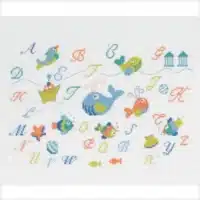Baby by DMC - Seaside ABC Cross Stitch Kit BK 1264