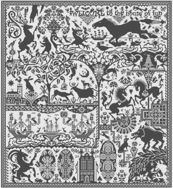 Long Dog Sampler The House Of Fun LD134 Hard Copy