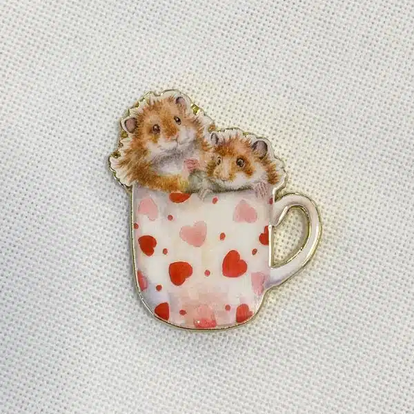 Bothy Threads Handmade Needleminder XA28 Hammy Anniversary Needle Minder