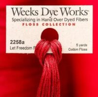 Weeks Dye Works 6 Stranded Embroidery Floss Let Freedom Ring #2258a