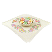 Riolis 2322 Easter Joy Table Topper Cross Stitch Kit with Aida fabric