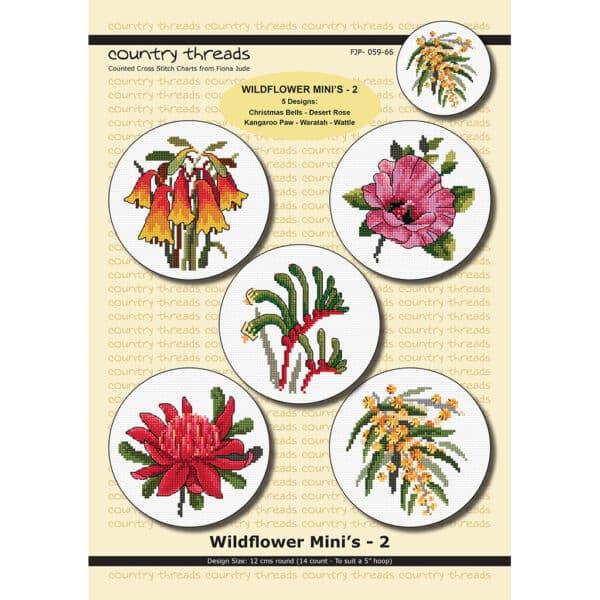 Country Threads Wildflower Mini’s-2  FJP-059-66 Hard Copy