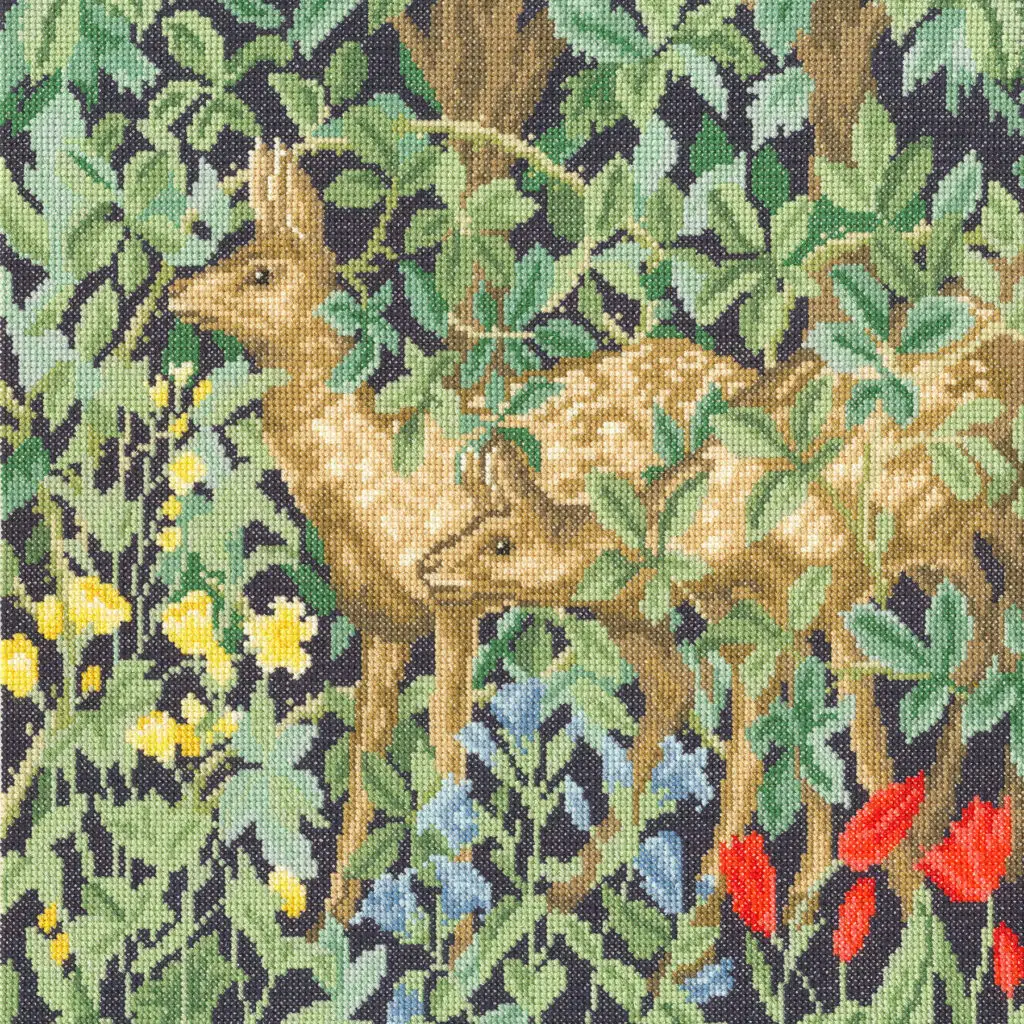 Bothy Threads XAC17 Greenery Deer Cross Stitch Kit JK's Cross Stitch