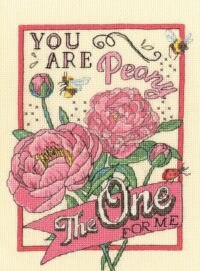 Bothy Threads XAS2 Peony The One Cross Stitch Kit
