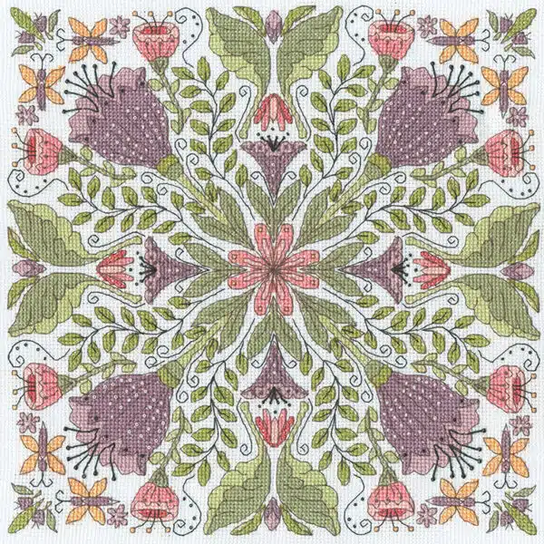Bothy Threads XBUF2 Bursting Blooms Cross Stitch Kit