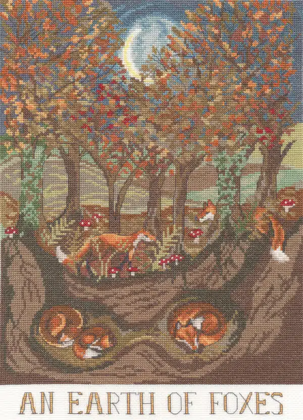 Bothy Threads XDD10 An Earth of Foxes Cross Stitch Kit